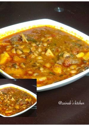 A picture of Sweet potato & beans porridge🍽.