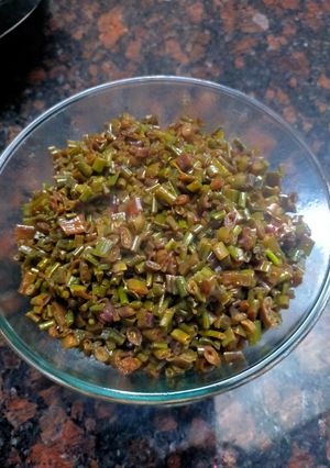 A picture of Mogri Subzi.