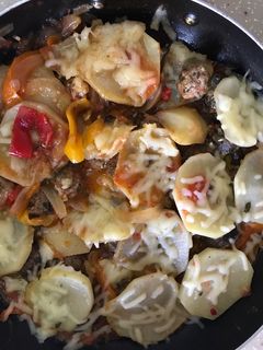 صورة لوصفة بطاطس بالكفته والخضار