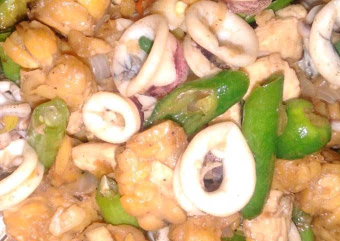 Cara Membuat Tumis Cumi tempe cabe ijo Menu Enak