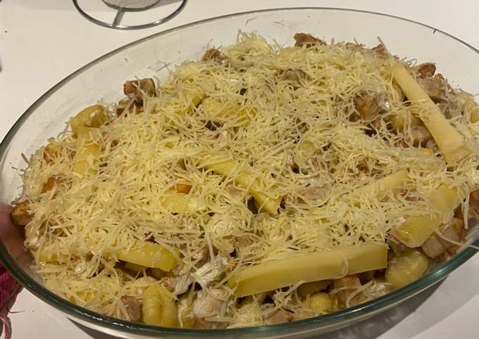 Gratin gnocchi poulet comté de castelle - Cookpad
