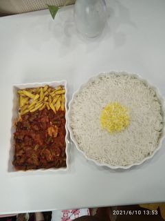 عکسی از دستور خورشت لوبیا سبز