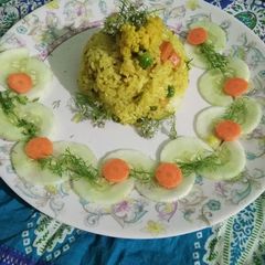 A picture of Vegetable pulav.