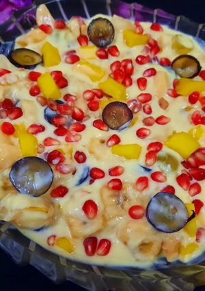 A picture of Hydrabadi Fruits custard 🍮 Salad 🥗.