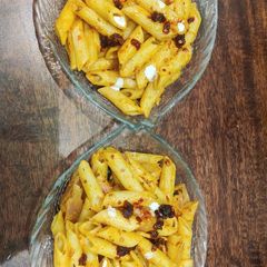 Caramelized Onion Chili Oil Pasta A picture of Caramelized Onion Chili Oil Pasta.