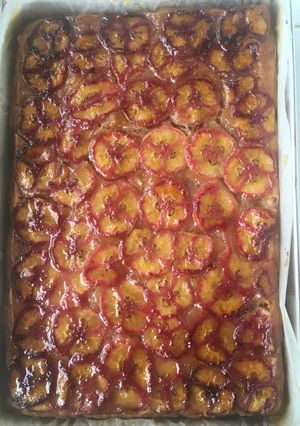 A picture of Vietnamese Baked Banana Bread Pudding (Bánh chuối nướng).