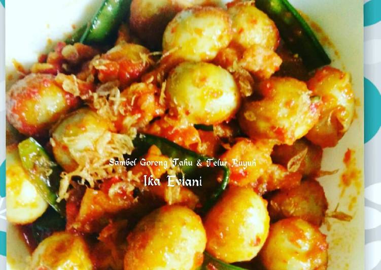 Sambel Goreng Tahu & Telur Puyuh