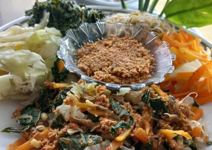 Ini dia! Resep membuat Urab daun pepaya  lezat