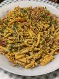 Whole Wheat Macaroni with Roquefort and Smoked Lomo
