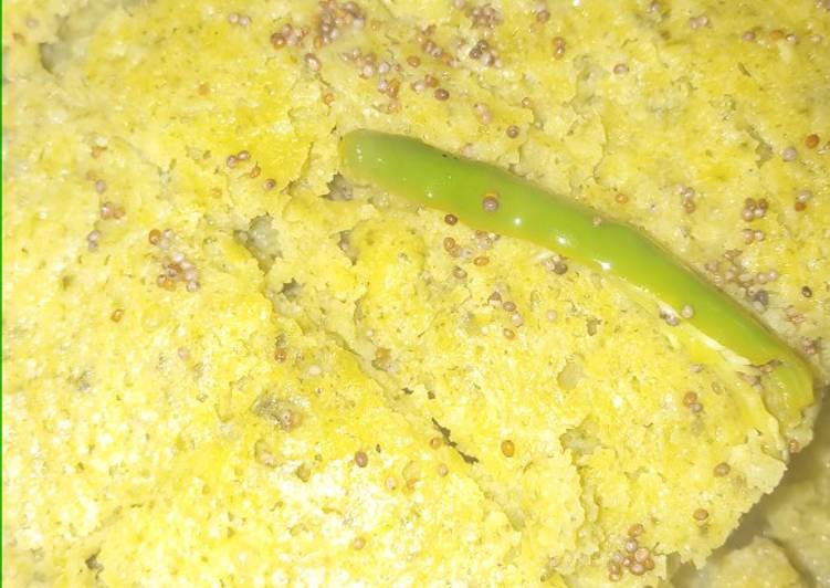 Recipe of Quick Broccoli semolina dhokla