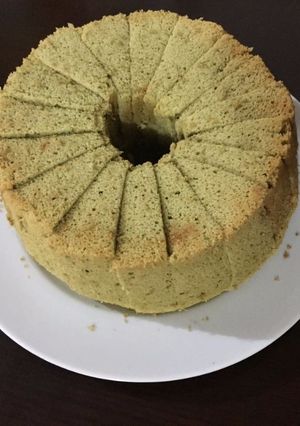 Foto resep Green tea chiffon cake