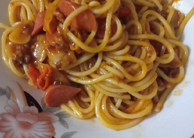 resepi spaghetti bolognese pedas