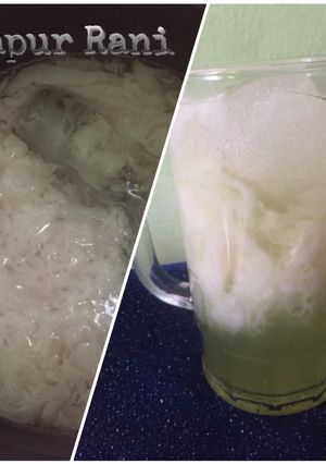 Foto resep Es kopyor sirup pandan