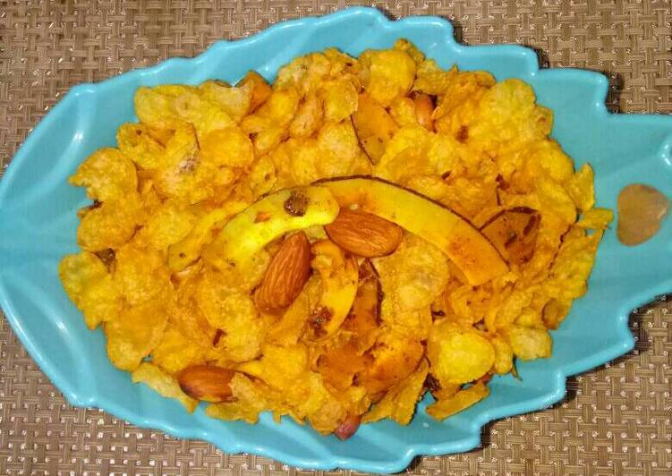 Step-by-Step Guide to Make Super Quick Homemade Cornflakes chiwda