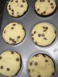 Muffins de vainilla con chispas de chocolate
