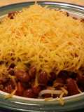 Indianer sunset cheesy chili noodles