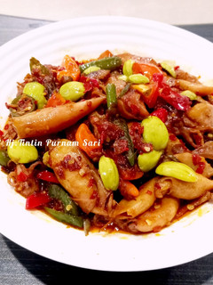 Foto resep Tumis Cumi Asin Petai