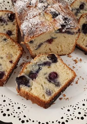 Una foto de Budín fácil de arándanos🫐 (Apto 👶+12m)