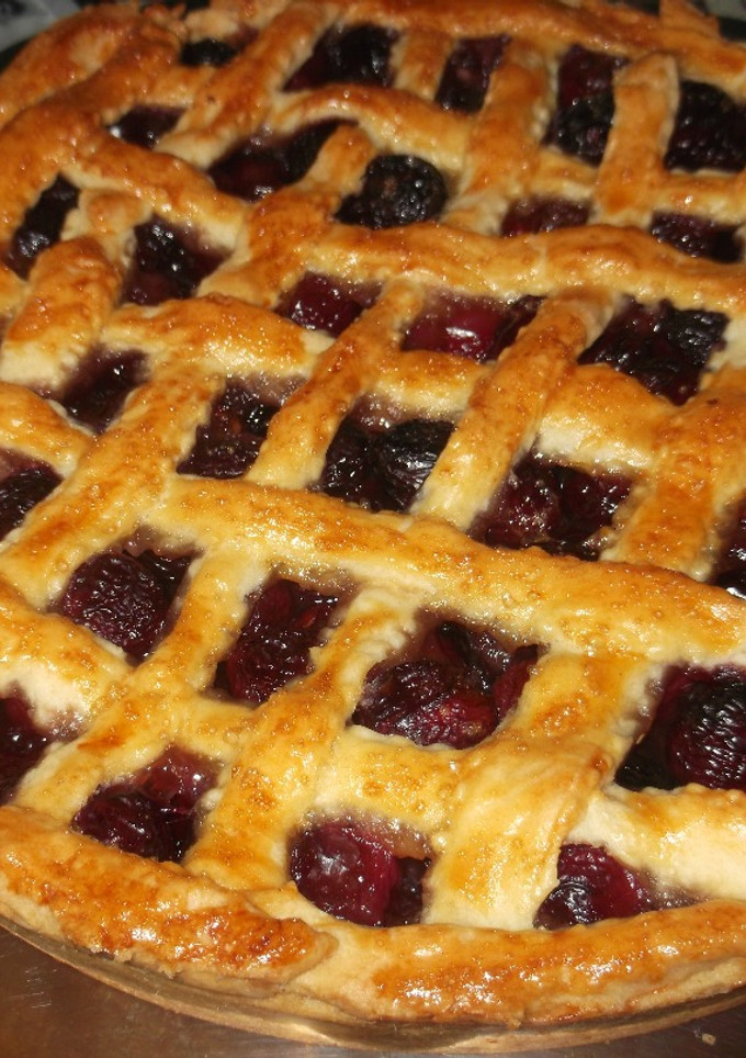 Una foto de Tarta de cerezas