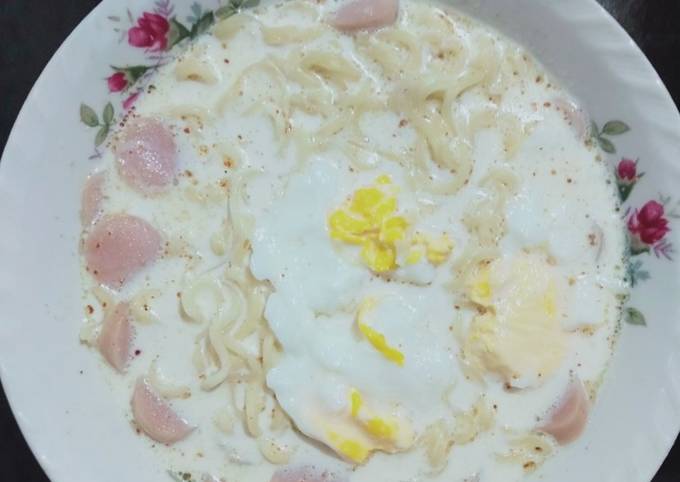 Resep Indomie kuah susu Anti Gagal