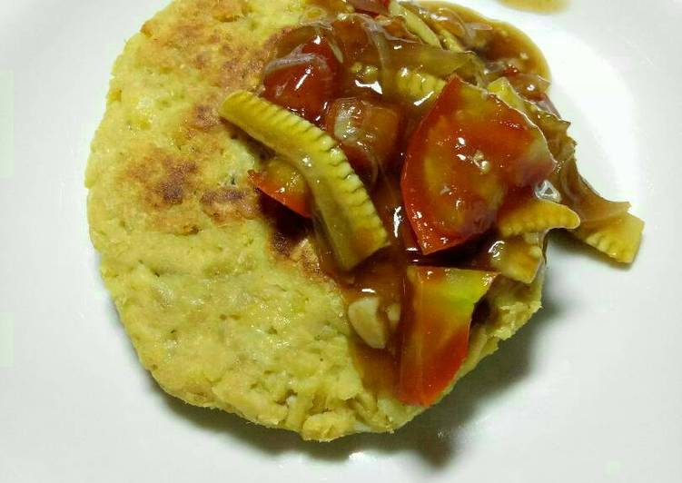 Resep Steak tempe saos tiram yang Enak