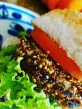 Hambúrguer de atum fit