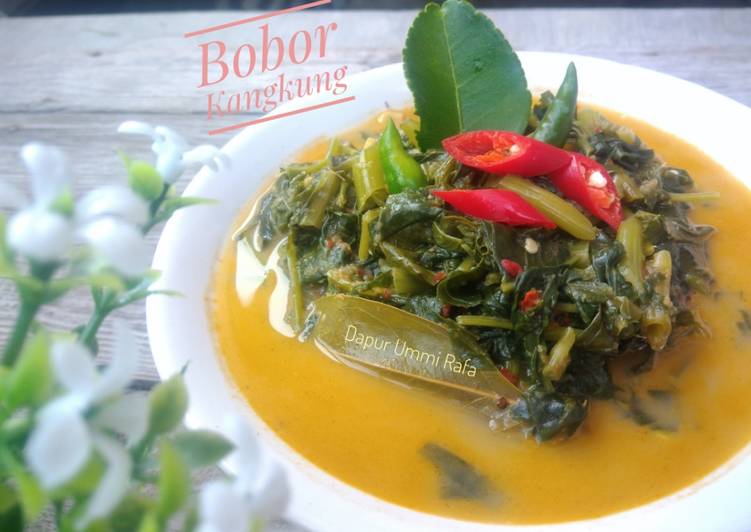 Langkah Mudah untuk Menyiapkan Bobor Kangkung Fiber Creame yang Enak Banget