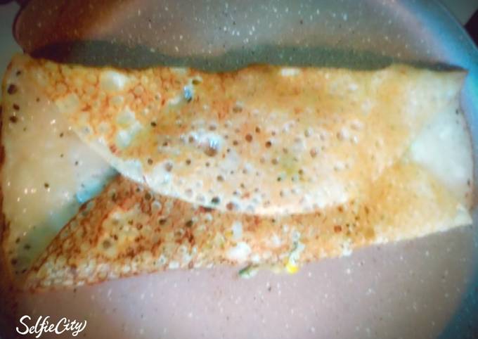 Recipe of Homemade Sweetcorn sprouts sandwich Dosa
