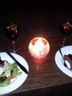 Una foto de Costillas en salsa barbecue y clericot