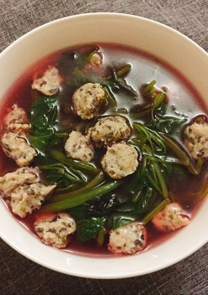 Hình của món Canh rau dền.