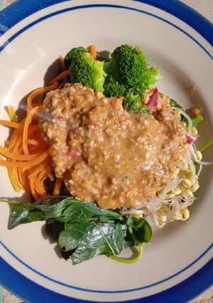 Foto resep Pecel Bumbu Kacang