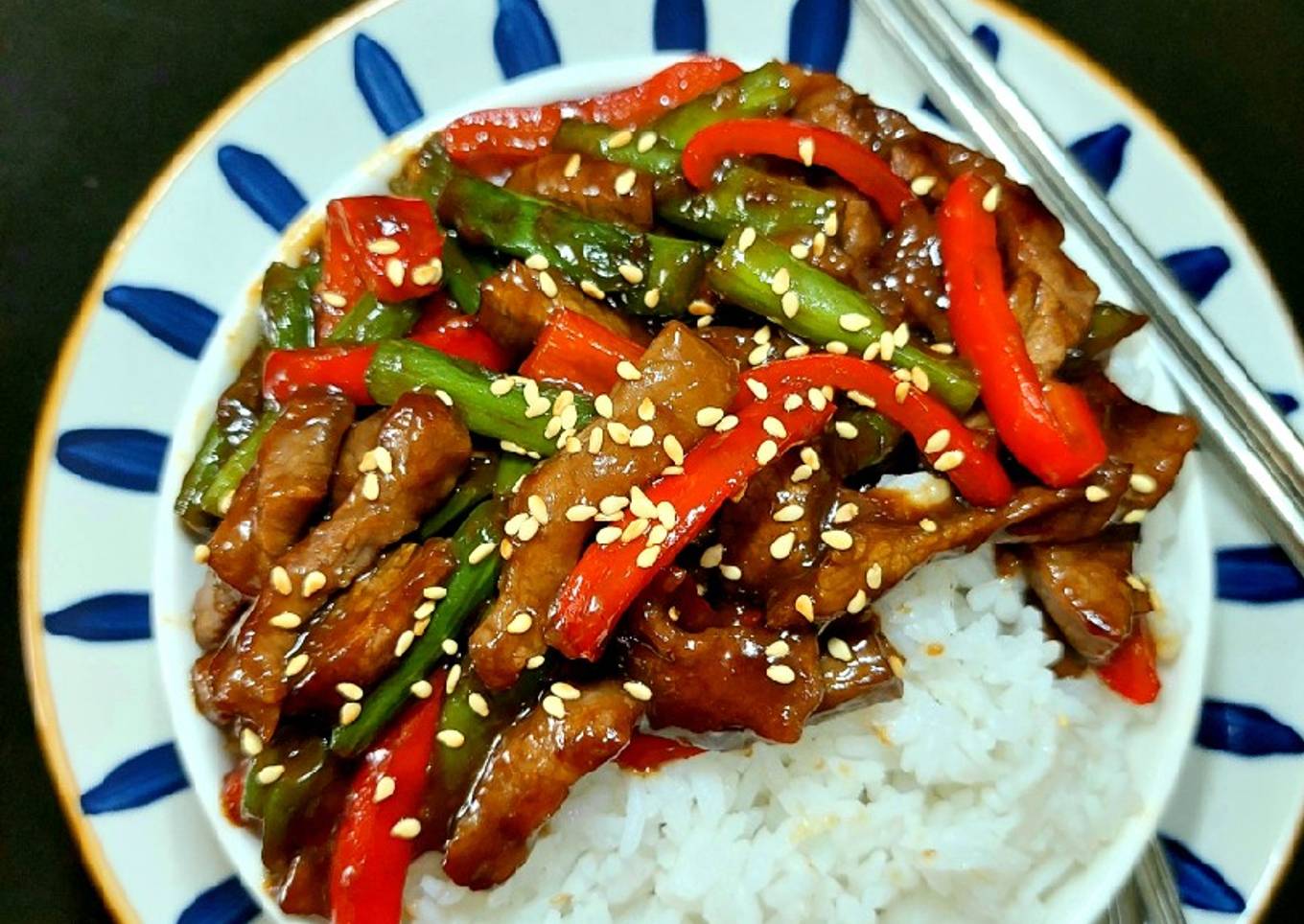 192. Tumis Buncis & Irisan daging Sapi
