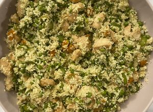Foto di Cous-cous con pollo e verdure miste
