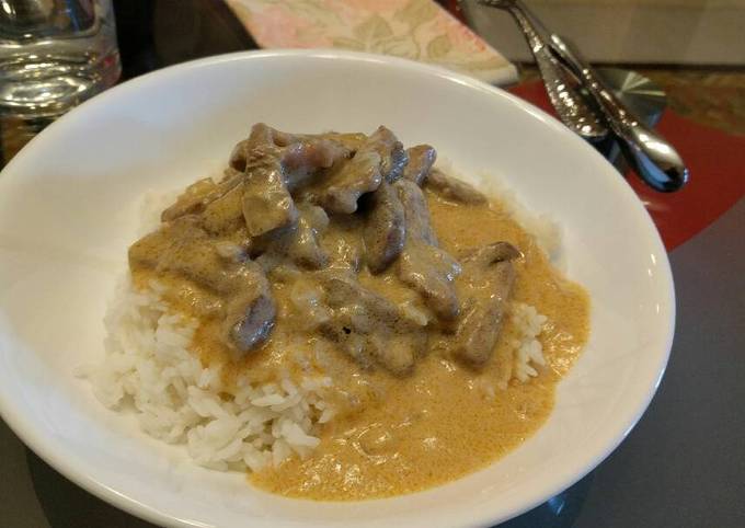 Recipe of Award-winning Beef Stroganoff