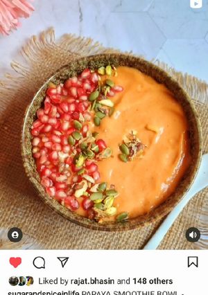 A picture of Papaya smoothie.
