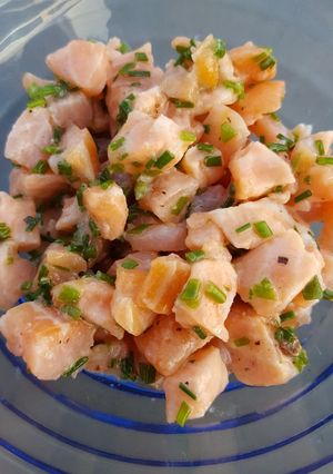 Une photo de Tartare aux 2 saumons