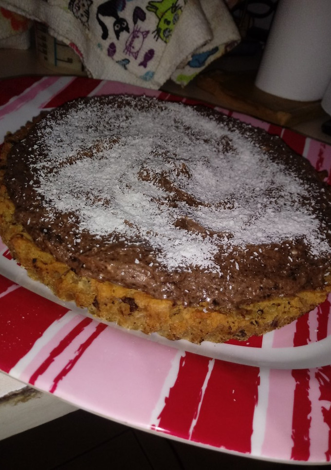 Una foto de Brownie con helado VEGANO
