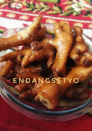 Foto resep Ceker Ayam ungkep kecap