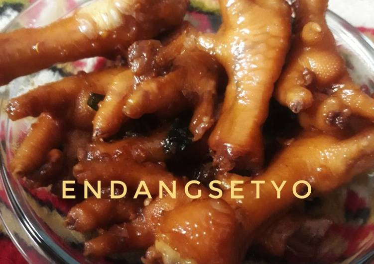 Bumbu Menyiapkan Ceker Ayam ungkep kecap Anti Gagal