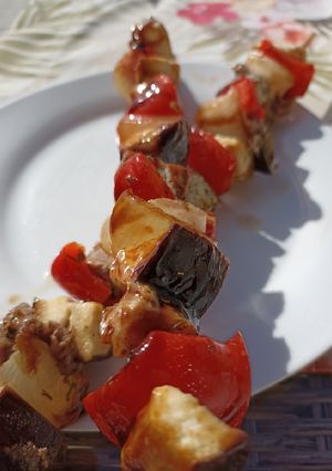 Una foto de Brochettes de cerdo