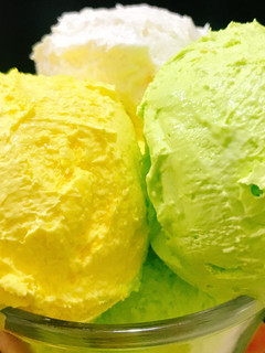 A picture of Homemade silky smooth coconut icecream.