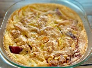 Une photo de Clafoutis aux fruits provençal inspiré d'une recette de Laurent Marriote