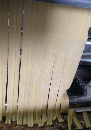 Una foto de Fideos o cintas de semolín al huevo
