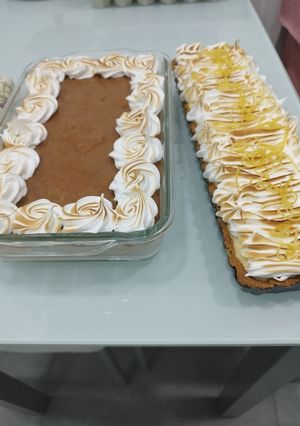 A picture of Tres Leches Cake with Meringue.