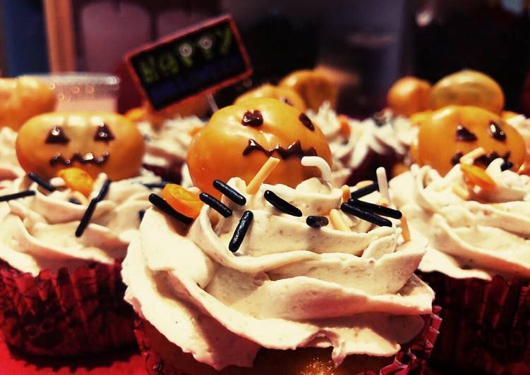 Cupcake de boniato con buttercream de castañas🌰