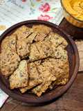 ❤️ Crackers de harina de garbanzos y semillas by Mara ❤️