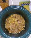Carne de cerdo en olla de cocimiento lento
