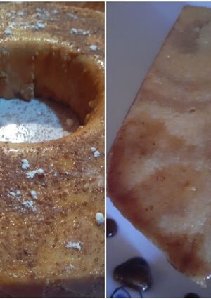 Una foto de Budín de vainillas con flan🥯