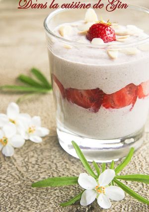 Une photo de Crème de sarrasin à la fraise