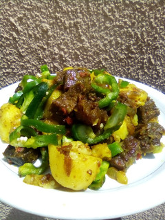 Curried potato ainihin hoton girkin